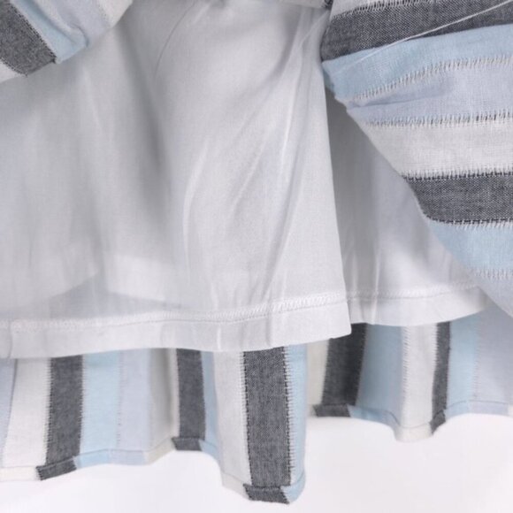 Loveriche Mini Dress Flare Striped Tassels Ruffled Hem‎ Cotton LD42842 SMALL - Picture 9 of 13